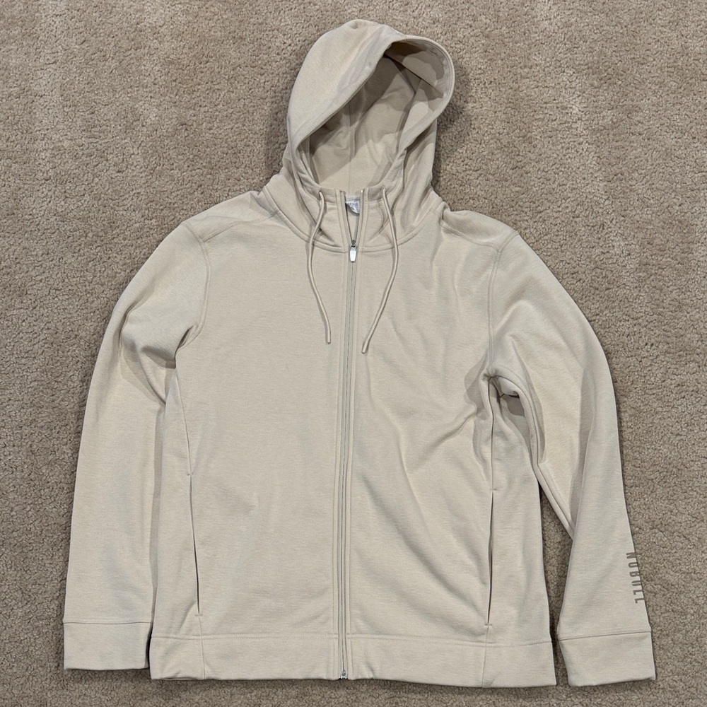 No Bull cream beige zip up hoodie XL